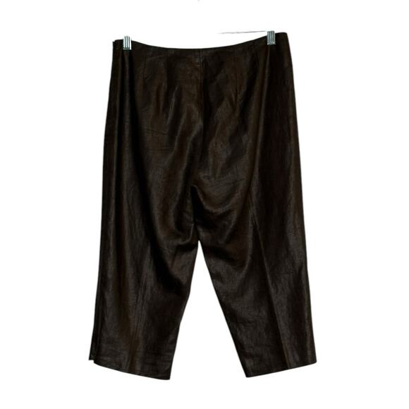 MAGASCHONI brown capri pants size Small - Picture 8 of 8